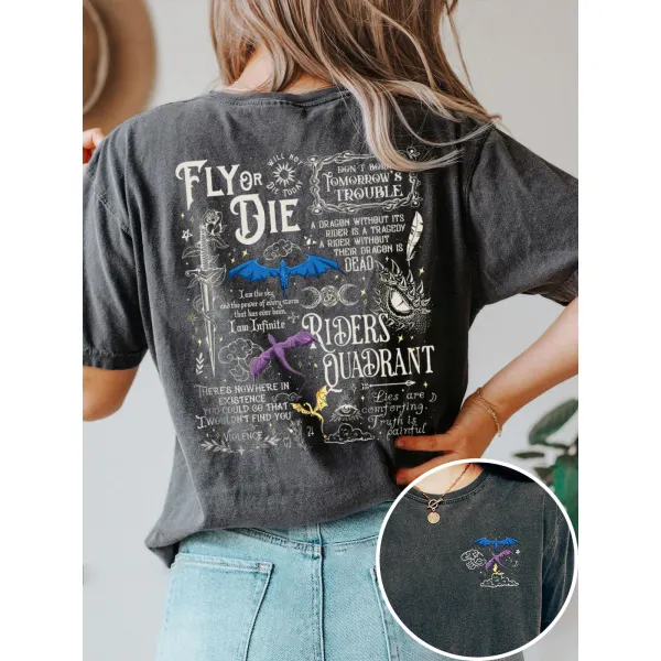 Basgiath War College Dragon Rider T-Shirt - Yiyistories.com 