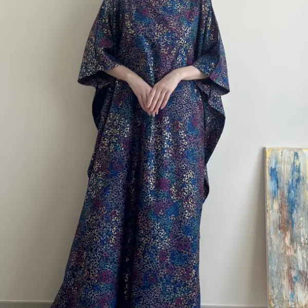 Stylish Floral Print Dress Robe - Mosaicnew.com 