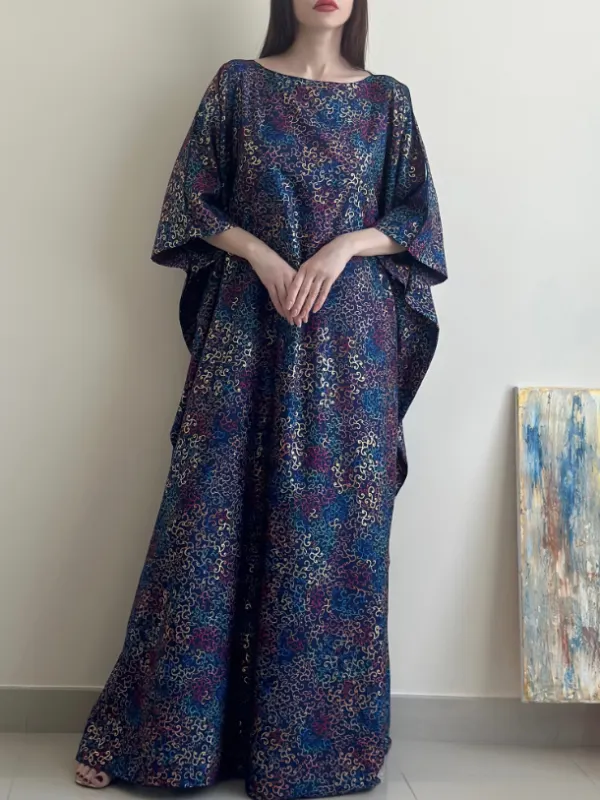 Stylish Floral Print Dress Robe - Knowsan.com 