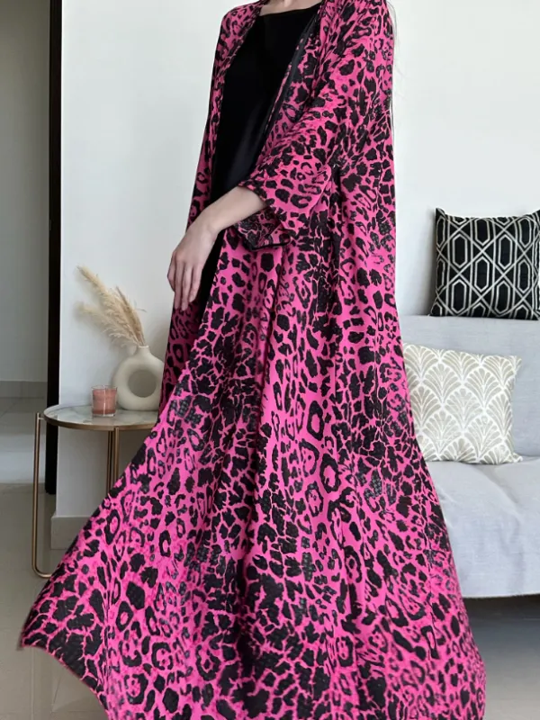 Stylish Leopard Print Dress Robe - Knowsan.com 