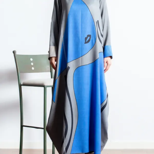 High Fashion Graphic Print Dress - Mosaicnew.com 