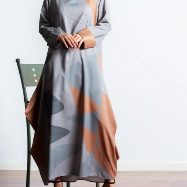 High Fashion Graphic Print Dress - Suyuse.com 