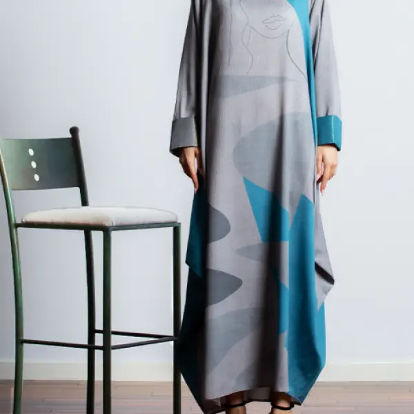 High Fashion Graphic Print Dress - Mosaicnew.com 