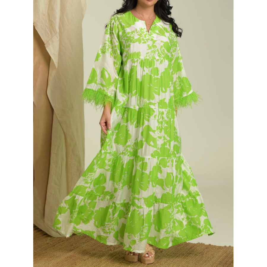 

Women Kaftan Dress Stylish Printed Robe