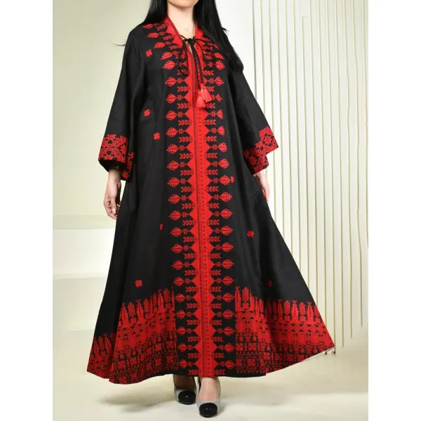 Stylish Printed Robe Dress - Yiyistories.com 