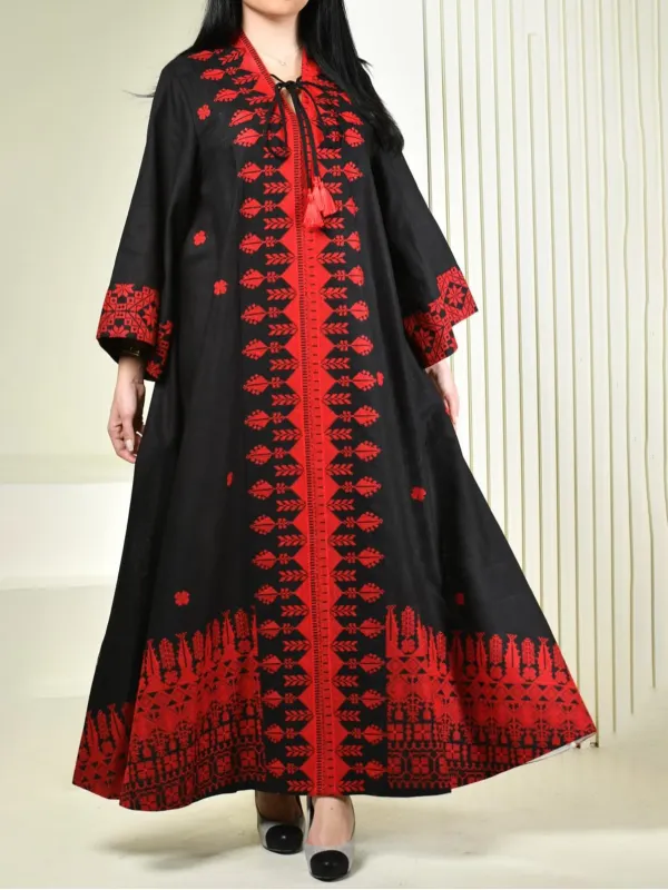 Stylish Printed Robe Dress - Onevise.com 