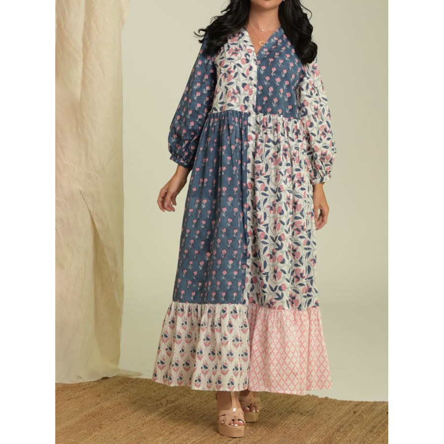 

Women Kaftan Dress Stylish Printed Robe