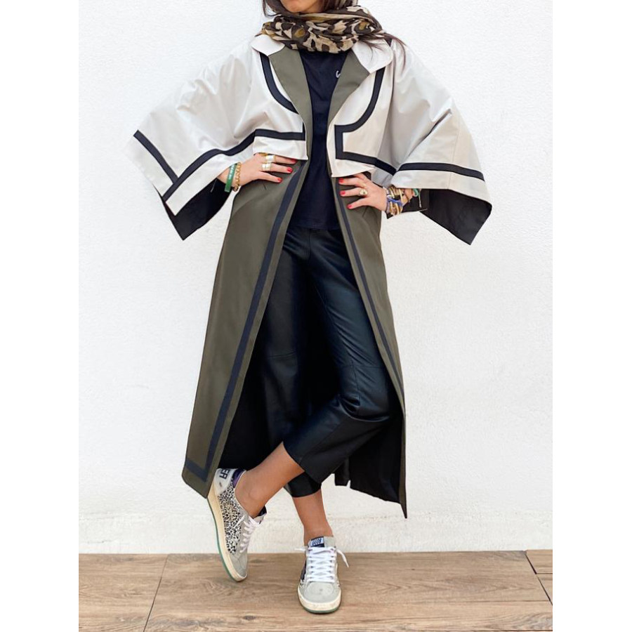 

Fashion Street Trend Colorblock Robe Kleid