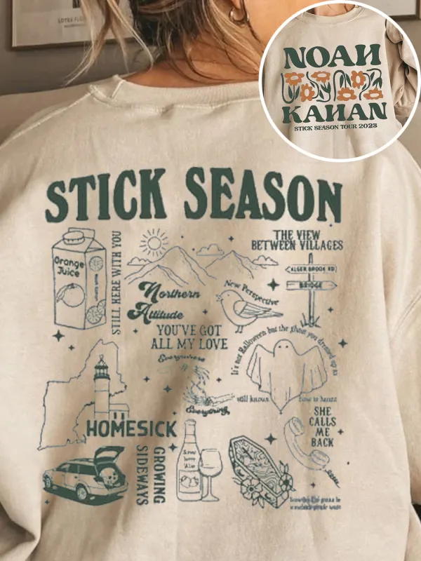 Noah Kahan Stick Season Sweatshirt - Timetomy.com 