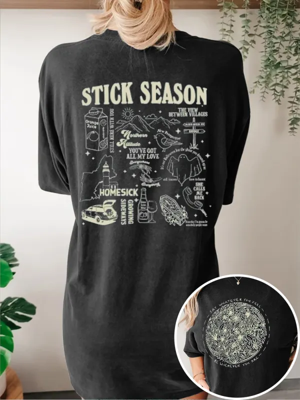 Noah Kahan Stick Season Tshirt - Anrider.com 