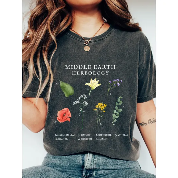Middle Earth Herbology Shirt. Lord Of The Rings - Yiyistories.com 