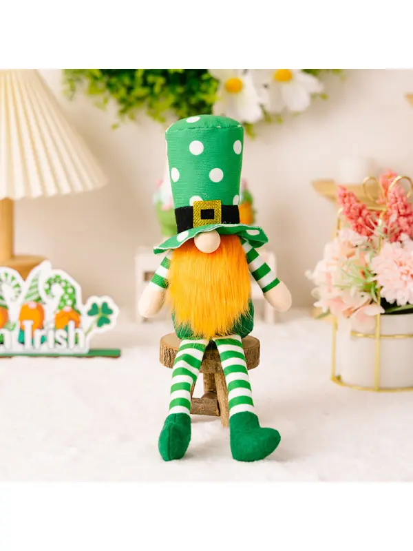 St. Patrick's Day Festival Doll Ornament Rudolph Doll Rainbow Faceless Doll - Smilemay.chimpone.com 