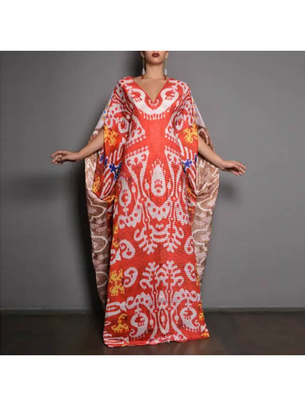 Stylish Printed Ramadan Abaya Dress - Realyiyi.com 