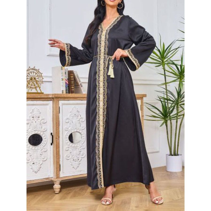 

Robe Abaya Ramadhan à La Mode En Dentelle Brodée