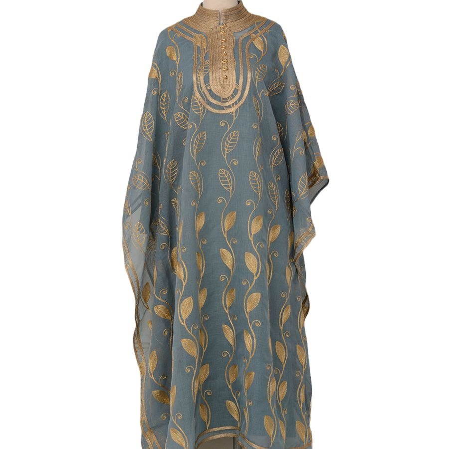 

Gestickte Goldene Web-Ramadhan-Robe