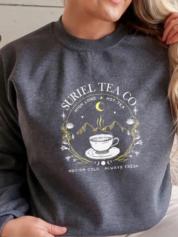 Chemise Couleur Comfort Suriel Tea Co, Sweatshirt - Realyiyi.com 