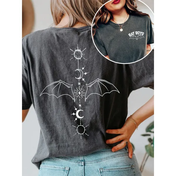 The Bat Boys Wings Double Sided T-Shirt - Yiyistories.com 