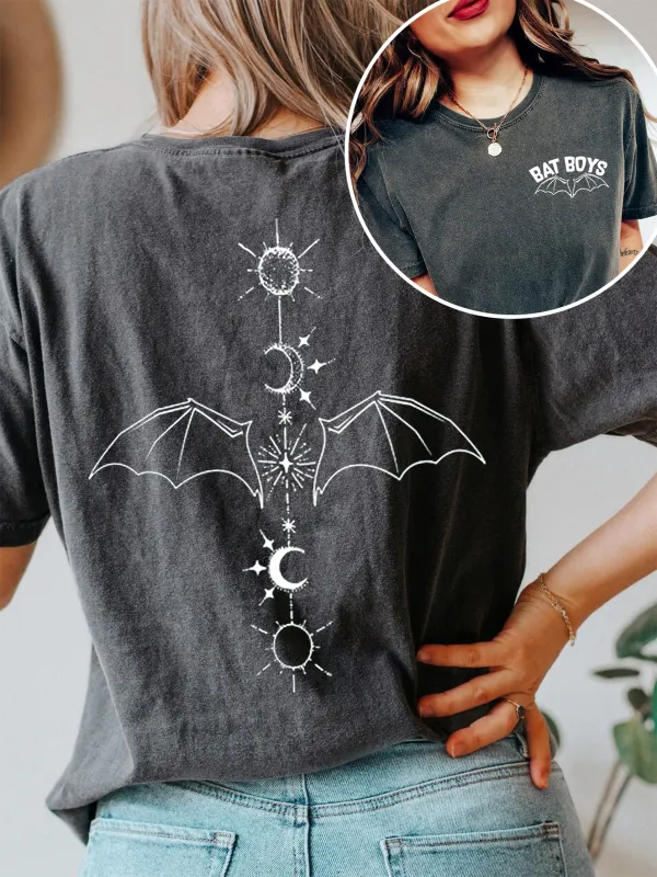 The Bat Boys Wings Double Sided T-Shirt - Cominbuy.com 