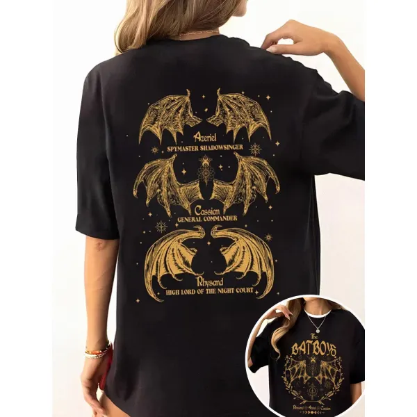 The Bat Boys Wings Double Sided T-Shirt - Localziv.com 