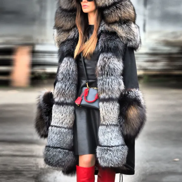 Temperament Atmosphere Cap Wearing a Cotton Coat - Leanarea.chimpone.com 