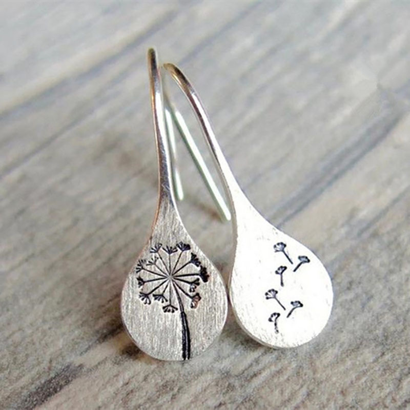 Simple Retro Dandelion Earrings