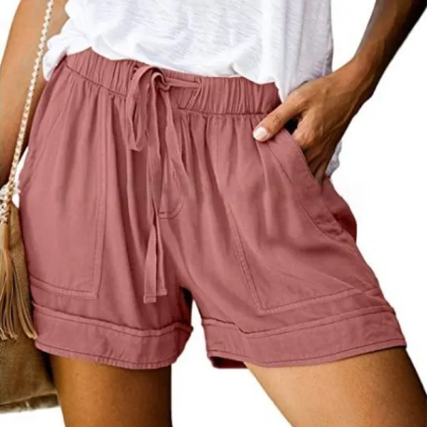 Elegant Casual Beach Straight Shorts - Blaroken.com 