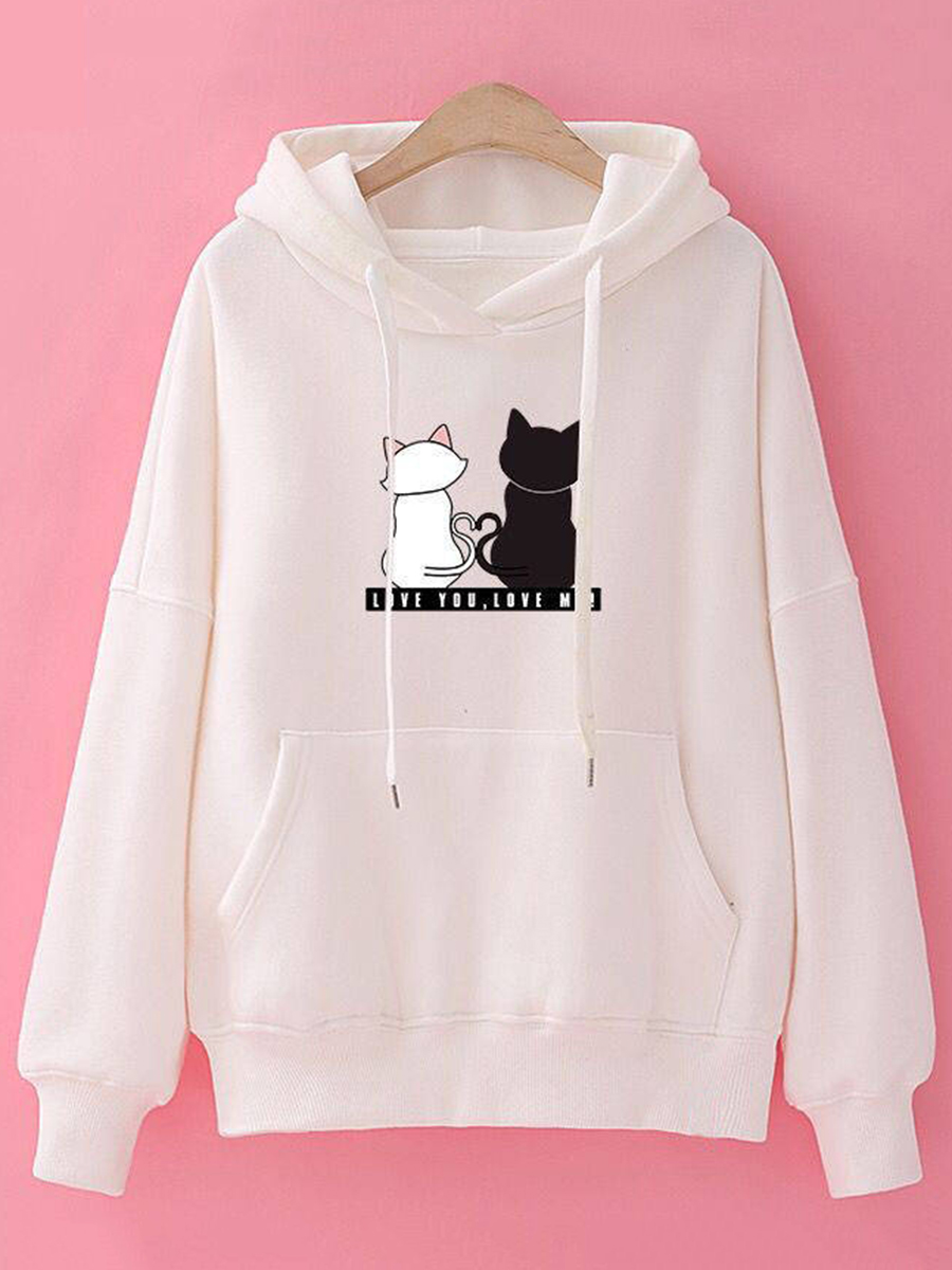 Hooded Animal Prints Hoodie