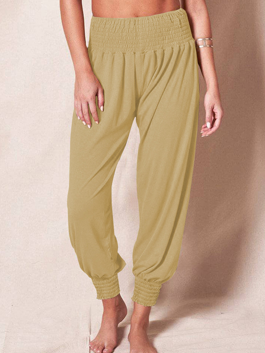 Casual Loose Solid Color Yoga Pants