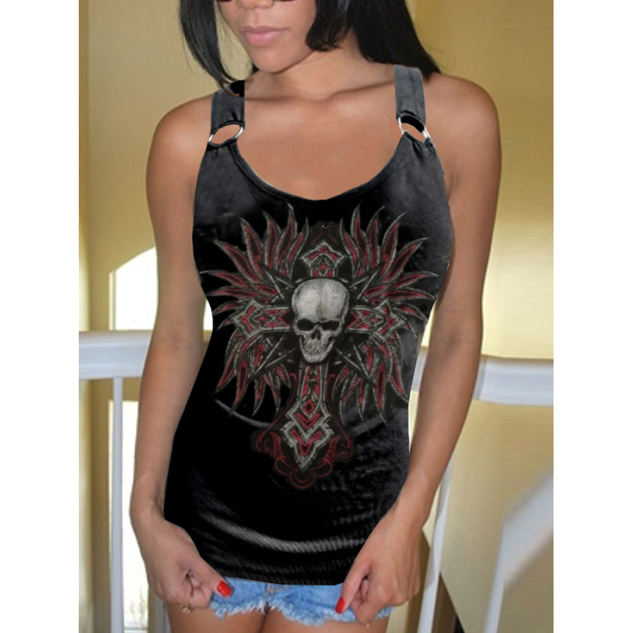 

Sexy printed vest