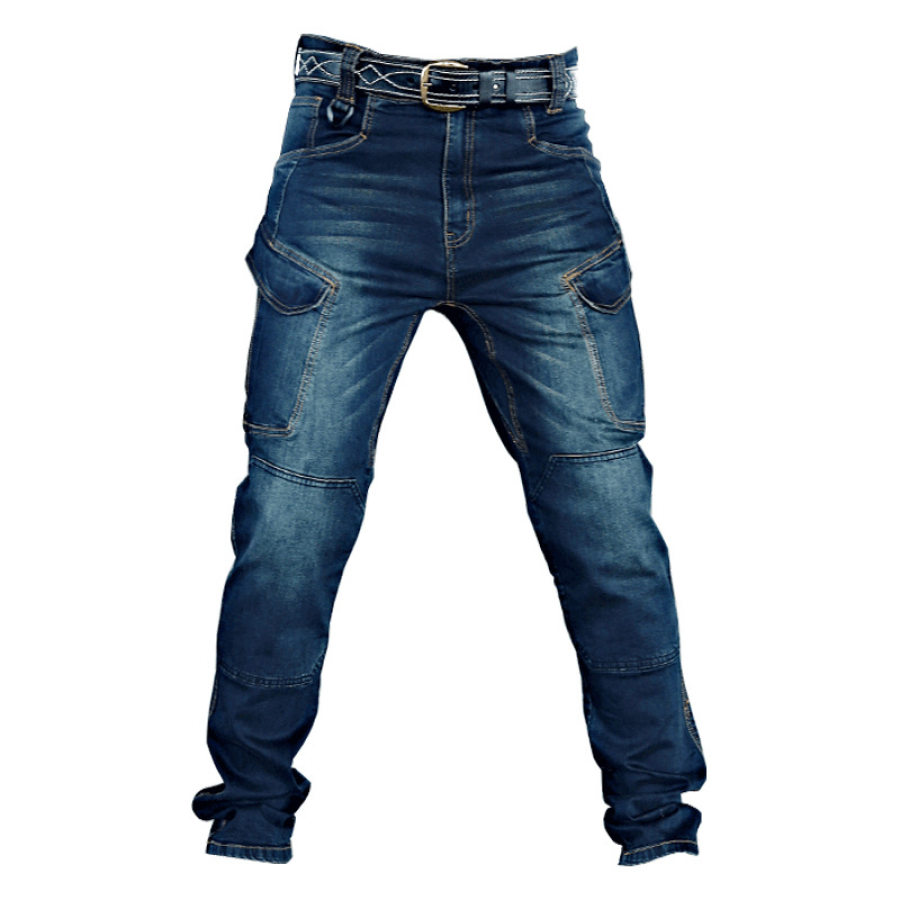 

Men's outdoor wear-resistant loose tactical jeans