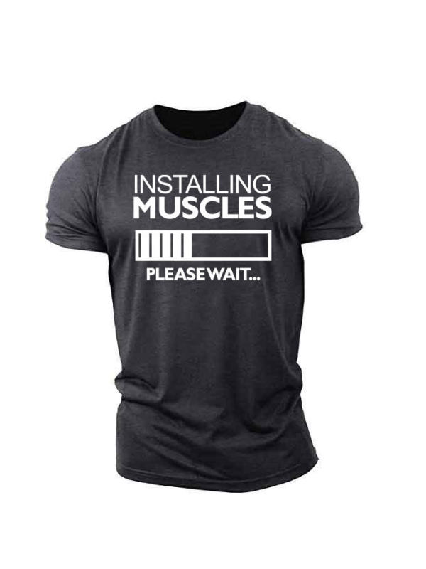 Men's fitness short sleeve T-shirt