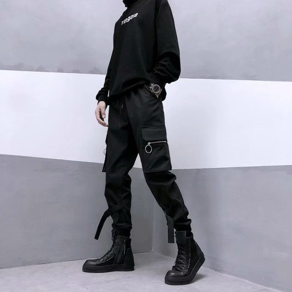 Mens hip-hop skill style overalls - Vibeheat.com