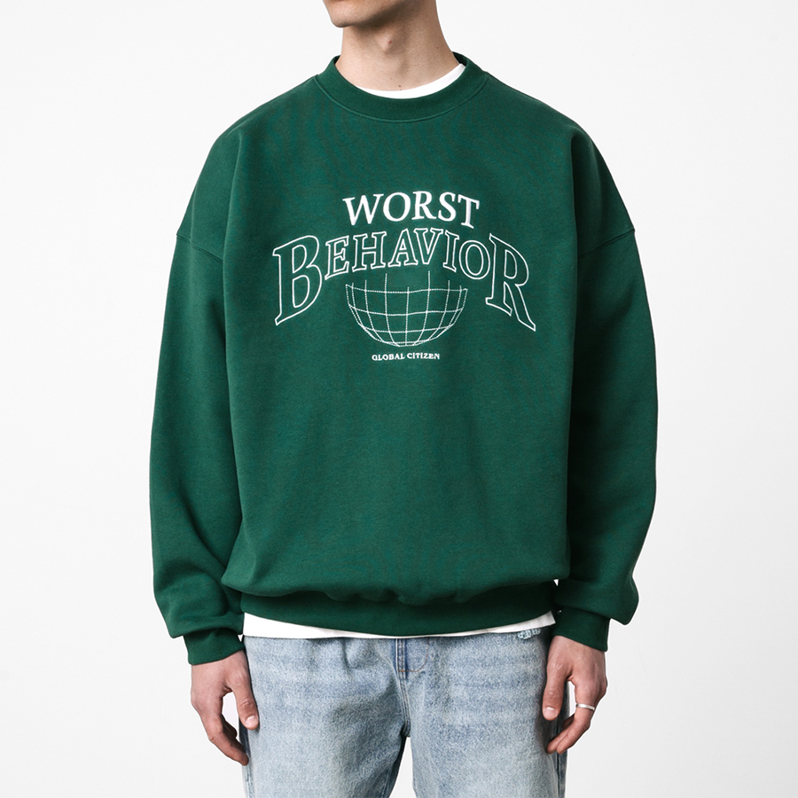 Green Casual Fashion Sweatshirt