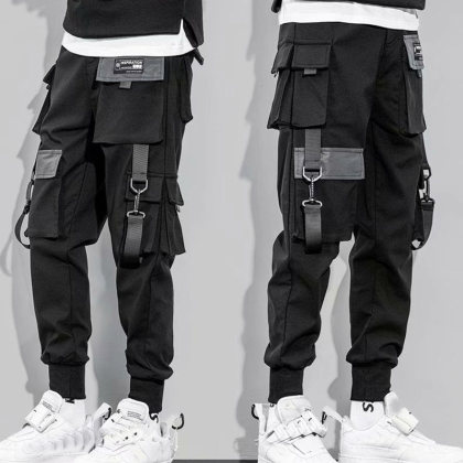 Techwear Streetwear Strapped Jogger