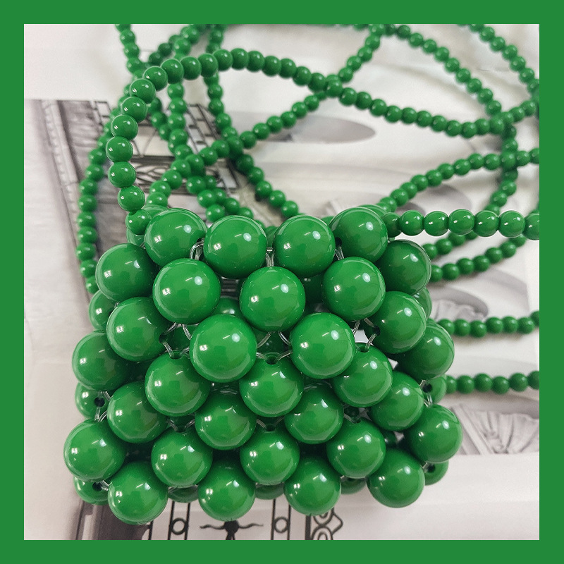 Beaded Handbag With String