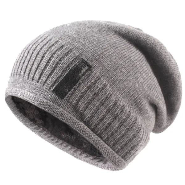Men's Fleece Thickened Warm Ear Protection Wool Hat - Orienbest.com 