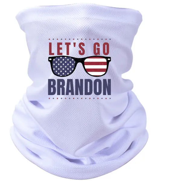 Let's Go Brandon Printed Outdoor Sports Windproof Face Mask Scarf - Orienbest.com 