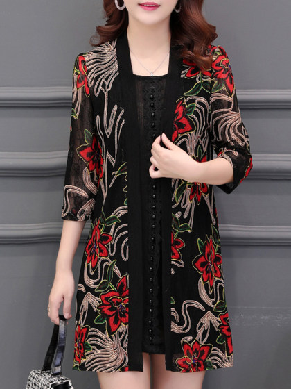 Lace Patchwork Elegant Cardigan