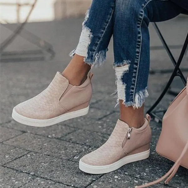 Animal Printed  Round Toe Sneakers - Ondaygirl.com 