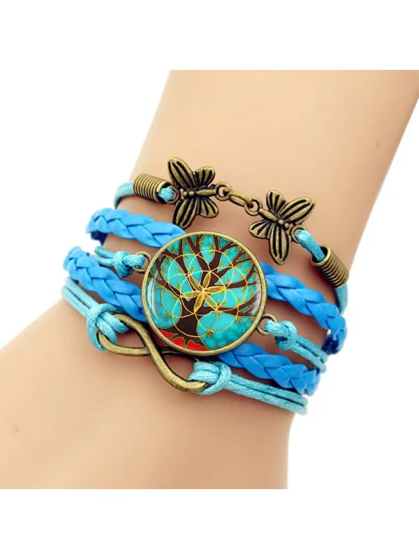 Lässiger Vintage-Baum Des Lebens Zeit-Stein-Armband - Maxizero.chimpone.com 