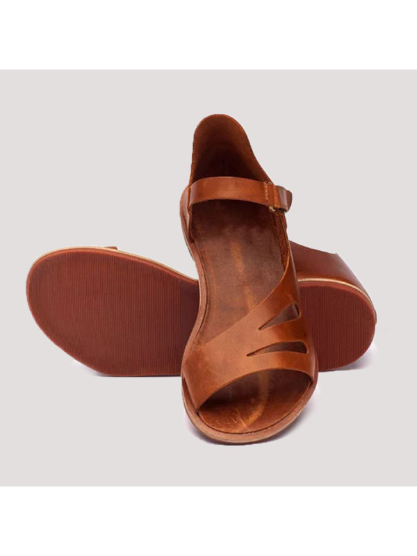 plain flat peep toe casual slippers