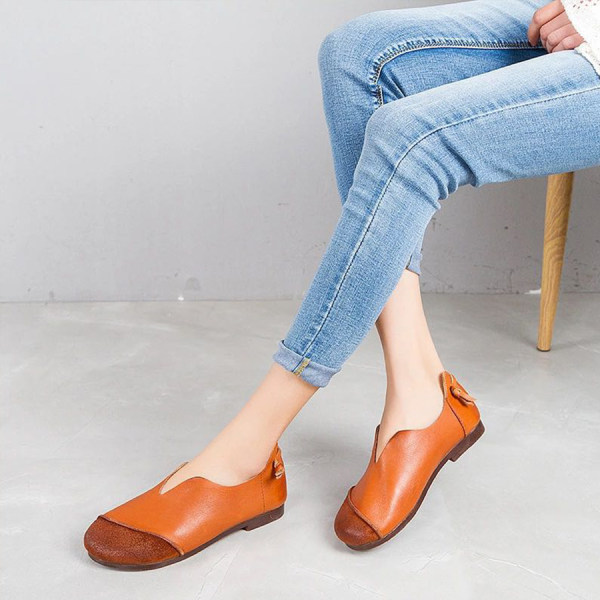 loafer flats round toe