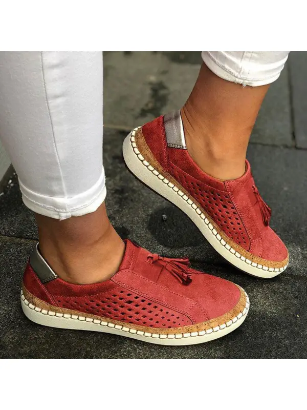 Plain Flat Peep Toe Casual Travel Flat & Loafers - Luvyle.chimpone.com 