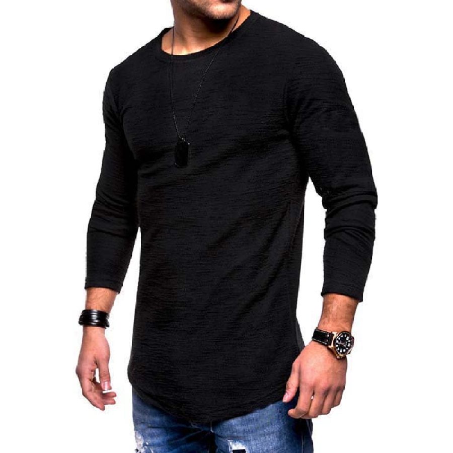 

MenS Long-Sleeved T-Shirt Round Neck