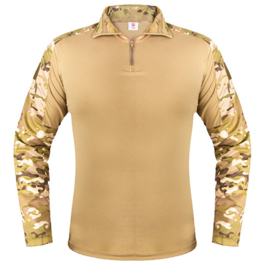 

Men's breathable cotton tactical T-shirt