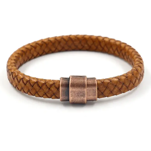 Vintage Leather Braided Leather Bracelet - Mobivivi.com 