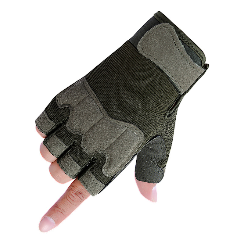 Men's Outdoor Half-finger Tactical Chic Riding Camouflage Gloves Sports Half-finger