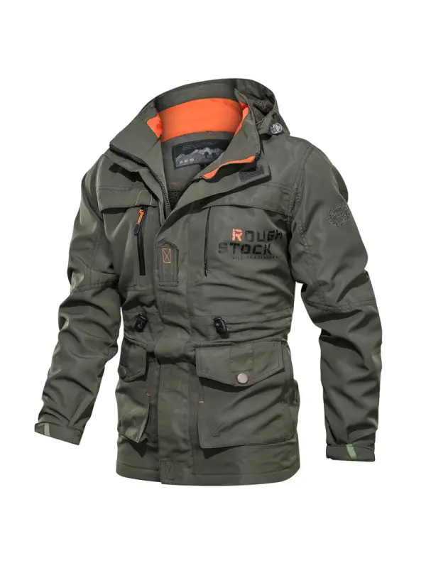 Veste D'extérieur Multi-poches Coupe-vent Et Imperméable Pour Hommes - Maxizero.chimpone.com 