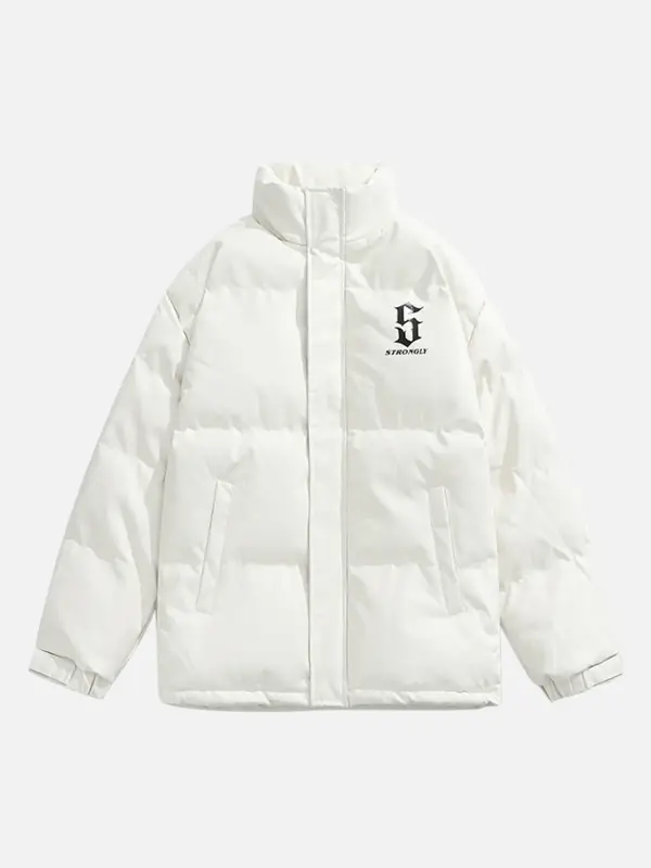 The Supermade American High Street Pu Leather Bread Coat Down Jacket - Maxizero.chimpone.com 
