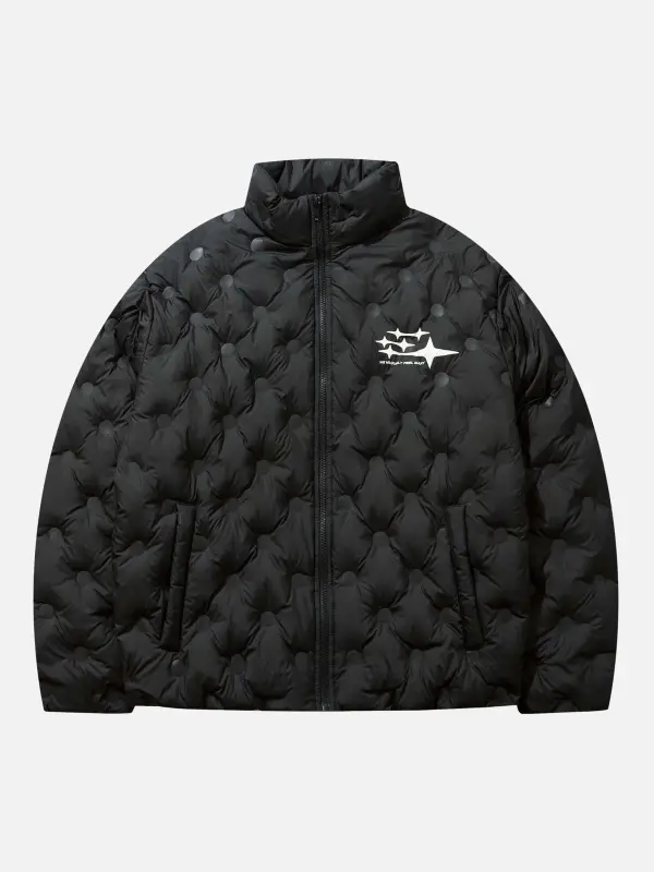 Thesupermade Polaris Letter Print Stehkragen Daunenjacke - Maxizero.chimpone.com 